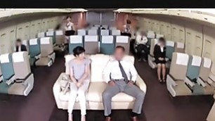 Japanese stewardess provides sexual services to couples