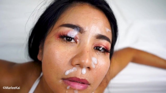 Facial Cumshots for Asian MILF Slut