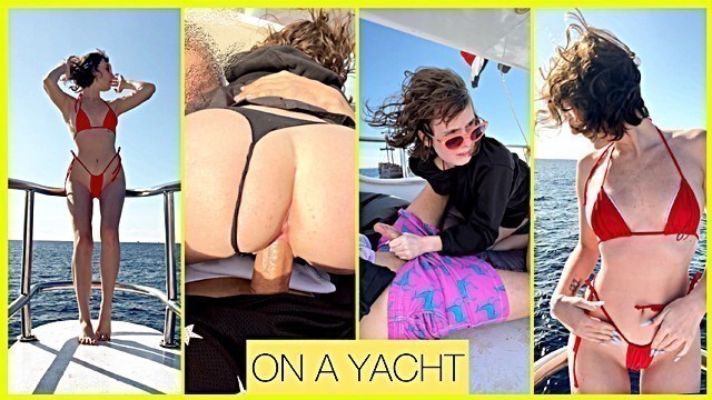 Real Public Sex Couples on a Yacht - Creampie - Darcy Dark