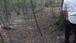 Slut Wife Hooded in Forest and Fucked 1