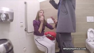 Big Cock Sucking At A Public Toilet For Money Brother And Sister Taboo