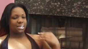 Big booty ebony gets pounded and jizzed by a white stud