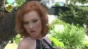 Redhead next door’s fantasies come true: Fame and 2 cocks