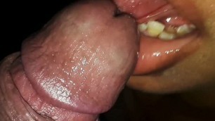 sexy mexican sucks her perverted cousin's cock and she sticks her tongue in his glans