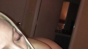 Hot Latina MILF gives amazing blowjob and swallows cum!