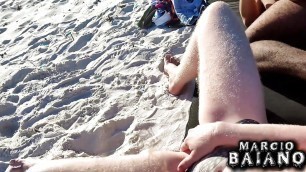 Outdoor sex on a nudist beach in Bahia